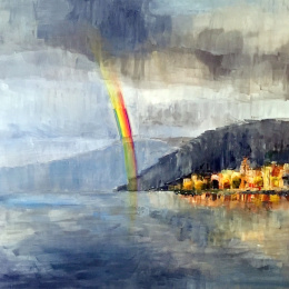 Regenbogen 100x100 cm (verkauft)